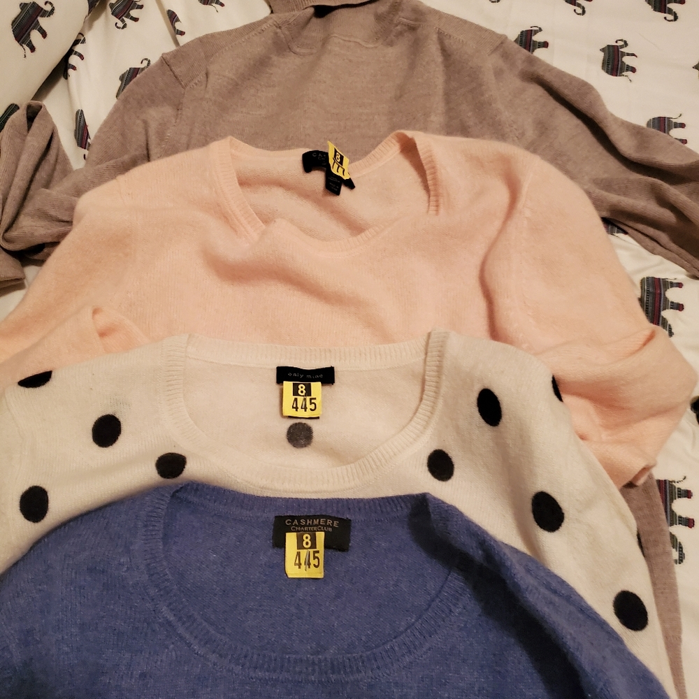 Cashmere sweater sold separately , more photos on